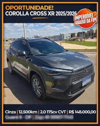 TOYOTA COROLLA CROSS 2.0 VVT-IE FLEX XR DIRECT SHIFT TOYOTA COROLLA CROSS 2.0 VVT-IE FLEX XR DIRECT SHIFT